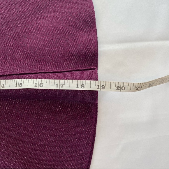 NWOT Anthropologie Purple Hourglass Sparkly Sweater Tank Top Size Medium - Picture 14 of 14